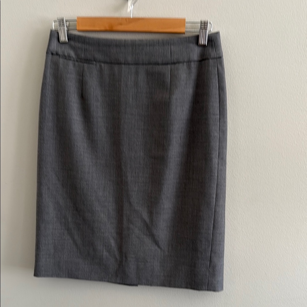 J. Crew Classic Gray Pencil Skirt